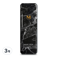 매직페디 유리 풋파일 P10 블랙마블, 3개