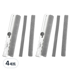 모나코올리브 이지 수납 스퀴지 + 리필 세트, 화이트, 4세트