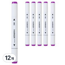 deLi 得力 三角雙頭麥克筆 #87 70803A, 12個, 1色