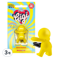 Mr&Mrs FRAGRANCE Gigi吸塑包裝車用芳香劑, 3個, 海鹽焦糖