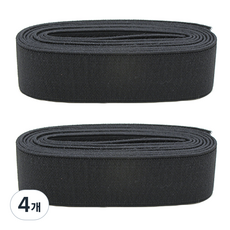 해피베어스 고무줄 30mm, 블랙, 4개