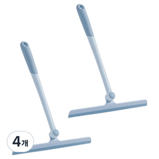 각도조절 욕실 바닥 물기제거 스퀴지, 4개, 블루