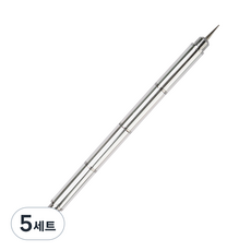 Jello Jello 積木點珠筆5件組, 5套, 銀色