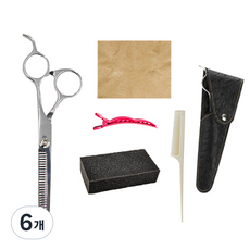 Daily Friends入門型美容剪刀打薄剪刀 H08, 銀, 6個