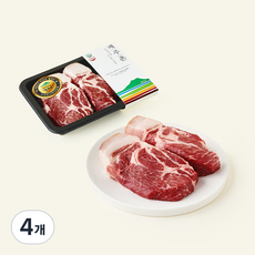 파머스팩 제주촌 서귀포시축협 흑돼지 미박 목심 에어프라이어용 (냉장), 500g, 4개