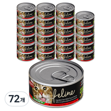 데이스포 필라인 그레이비 고양이 간식캔, 흰살참치 + 새우 혼합맛, 80g, 72개