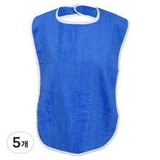 플렉스라인 성인용 어르신 턱받이, 블루, 5개