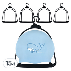 HANEE 泳帽 泳帽架 乾燥 收納 掛架, 黑色, 15個