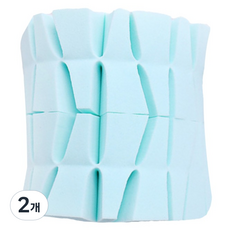 도도리치 벽돌 쿠션 퍼프, 2개, 스카이