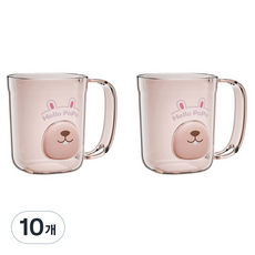 小熊鬍子浴室漱口杯 FREE, 粉紅色, 10個