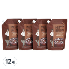 미스티브루 아메리카노 블랙 커피, 1개입, 12개, 1L