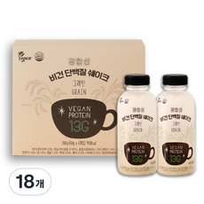 광합성 비건 단백질 쉐이크 그레인 6병 선물세트, 40g, 18개
