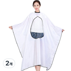 防水剪髮圍巾染髮圍巾美容圍裙 R79012W, 聰明的cutbo白, 2個