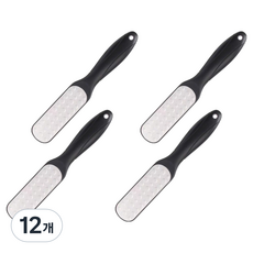 굿썸 깨끗한 굳은살제거기 블랙 스테인리스 스틸 사포 3.7 x 23 cm, 1개입, 12개, 54g