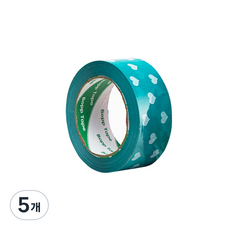 에이러블 포장용 박스테이프 45mm x 100m B0210, 6 블루하트, 5개