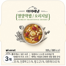 아이배냇 유아용 영양약밥, 오리지널, 3개, 115g