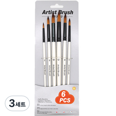 코메리 수채화붓 세트 A타입 B0974, FREE, 3세트