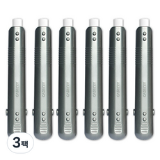 MUNGYO 夾式磁吸多功能粉筆夾, 銀色, 18個