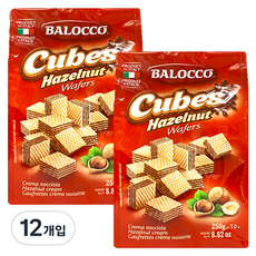 BALOCCO 帕洛克 Cubes迷你榛果威化餅, 250g, 12包