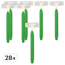 마켓링 여성용 가성비 면도기 그린 4.2 x 11.5 cm, 28개, 1개입