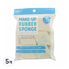 카이 파운데이션 퍼프 마름모형 6P KQ3062, 5개