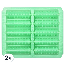 디멜디 사각 발 마사지 롤러 지압판, 2개, 그린