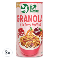 원데이모어 베리 그래놀라 시리얼, 3개, 400g