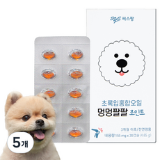 멍멍팔팔 강아지 영양제, 30정, 뼈/관절강화, 5개