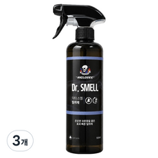 하이글로씨 닥터스멜 다목적 자동차 가정용 탈취제, 3개, 500ml