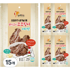 맘에쏙치킨 전기구이 꼬꼬징어 버터맛, 15개, 30g