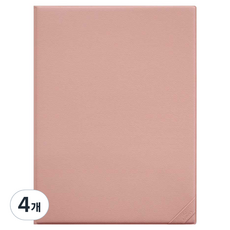 데얼스 A4 문서 파일홀더, 핑크, 4개