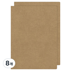 모노라이크 베이직 바인더 6공 A5, 크라프트, 8개