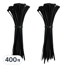 아이메이트 케이블타이, 400개, 블랙
