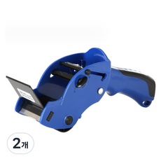 알파커머스 박스투명 손잡이 포장테이프 커터기, 블루, 2개