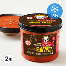 피시원 매운양념 순살게장 (냉동), 330g, 2개