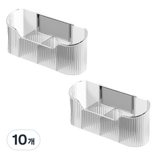 블럭마트 벽걸이 우산 수납선반 단일, 투명, 10개
