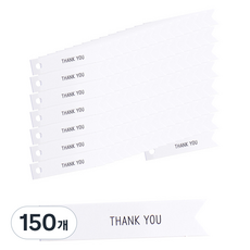 아이엔피 땡큐 플래그 데코택, 화이트, 150개
