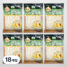 칠갑농산 콩칼국수 2인분, 400g, 18개입