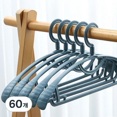 Franconde 防滑無彈塑料西裝衣架, 藍色, 60個