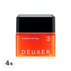 넘버쓰리 듀서 헤어왁스 3 미디엄 소프트, 80g, 4개