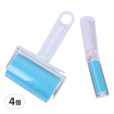 可重複使用黏毛滾輪 藍色, 4個
