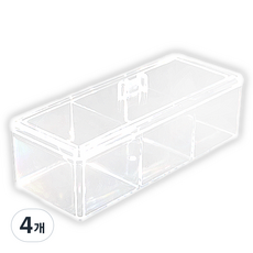 아크릴 1단 3칸 정리함, 4개