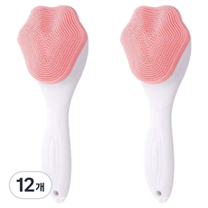 Minaru 黑頭深層清潔矽膠刷, 12個, 粉紅色
