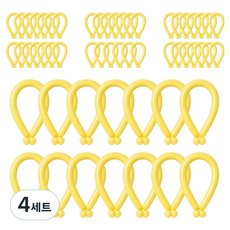 피앤비유니티 요술풍선 50p 세트, 스탠다드 옐로우, 4세트