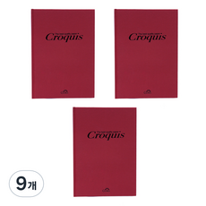 硬殼速寫本 精裝 紅色 105g, B6, 9個