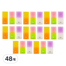 아이비스 소프트 투톤 지우개 2 12280, 혼합색상, 48개