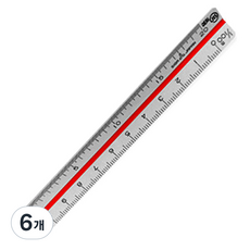 우찌다 삼각스케일 10cm, 혼합 색상, 6개