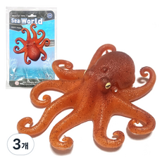 Sea World 章魚動物公仔, 3個