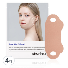 슈링크알엑스 페이스 슬림 핏 밴드, 1매입, 4개