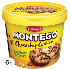 코콜라 몬테고 초코칩쿠키 바스켓, 400g, 6개